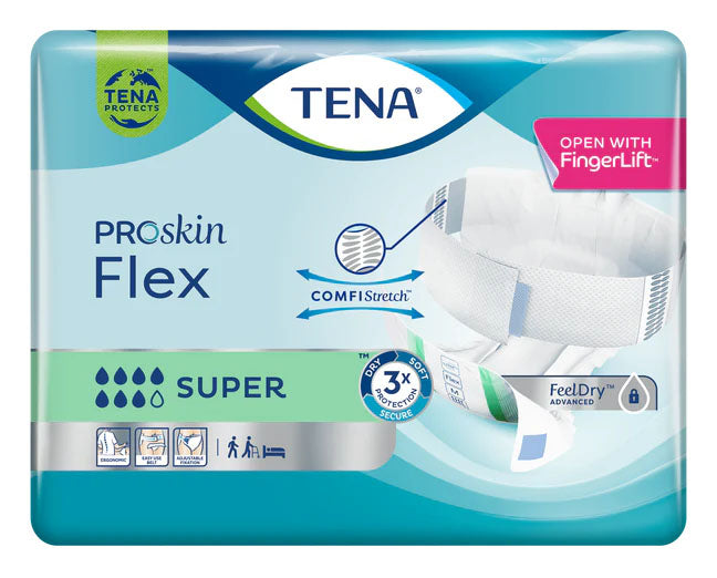 TENA ProSkin Flex Super (Unisex) - 30 Pack