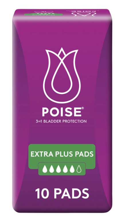Poise Extra Plus Pads - 10 Pack