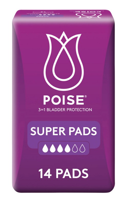 Poise Super Pads - 14 Pack