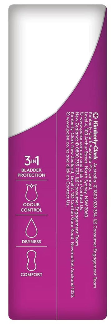 Poise Charcoal Extra Long Liner - 20 Pack