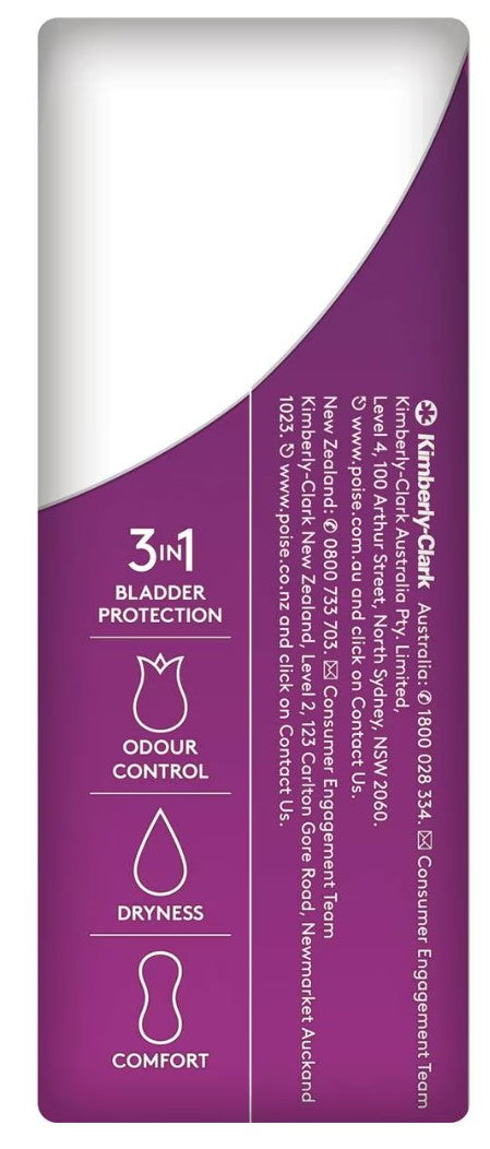 Poise Charcoal Light Liner - 22 Pack