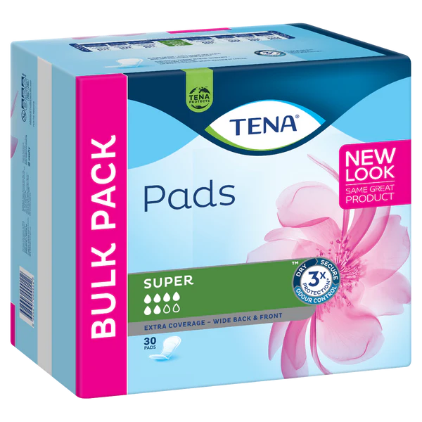 TENA Pads Super - 6 Drops - 30 Pack