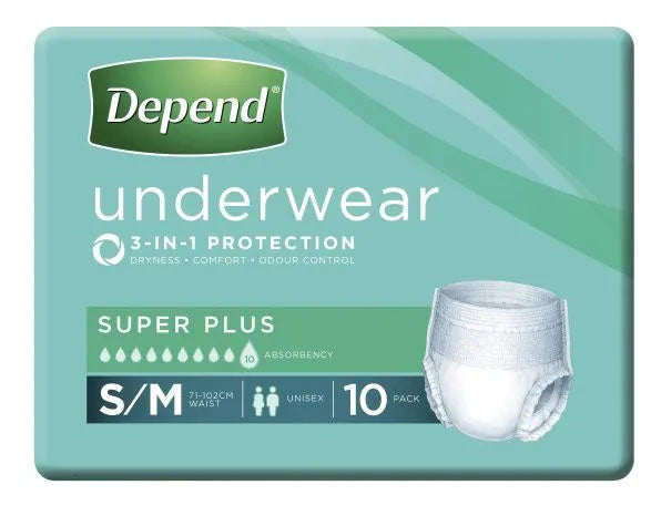 Depend Underwear Super Plus (Unisex)
