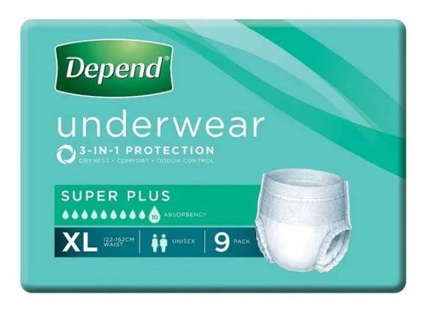 Depend Underwear Super Plus (Unisex)