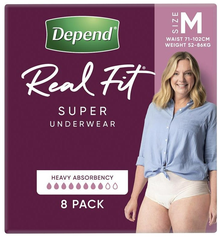 Depend Real Fit Super (Women) - 8 Pack