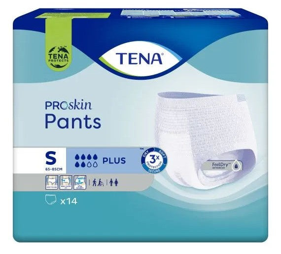 TENA PROskin II Pants Plus (Unisex) - Small - 14 Pack