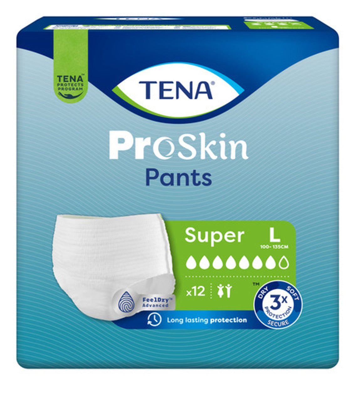 TENA ProSkin Pants Super (Unisex) 12 Pack