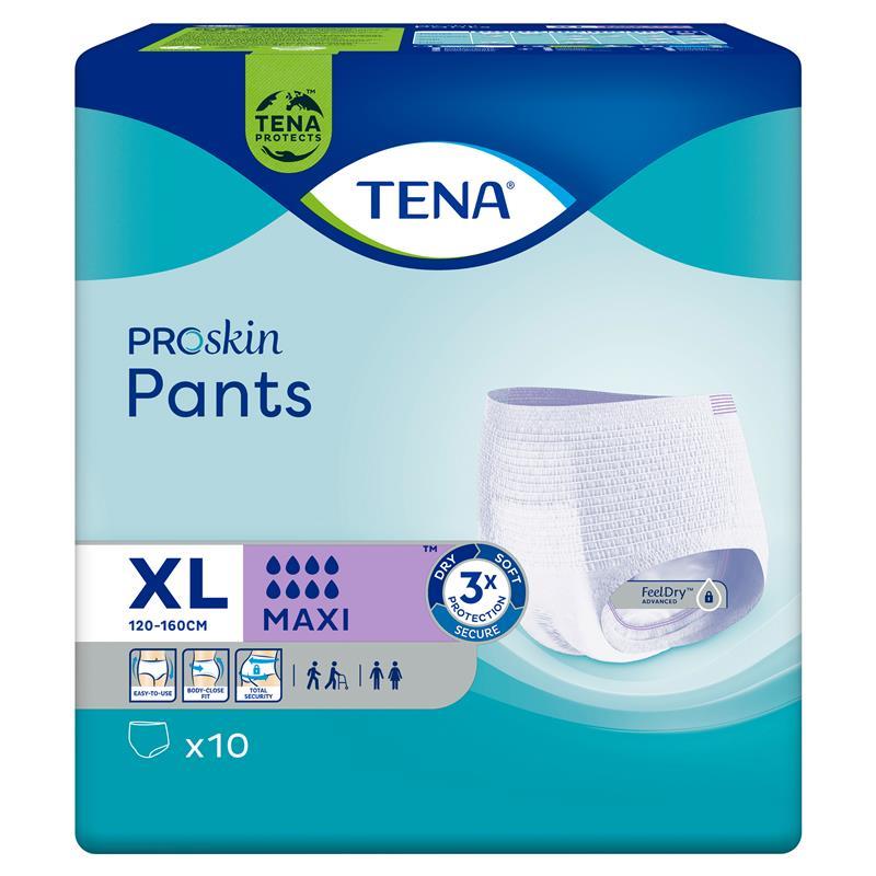 TENA ProSkin Pants Maxi (Unisex) 10 Pack