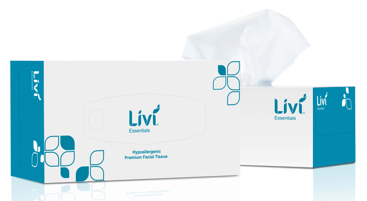 Livi Essential Hypoallergenic Facial Tissue 2ply - 200 sheet