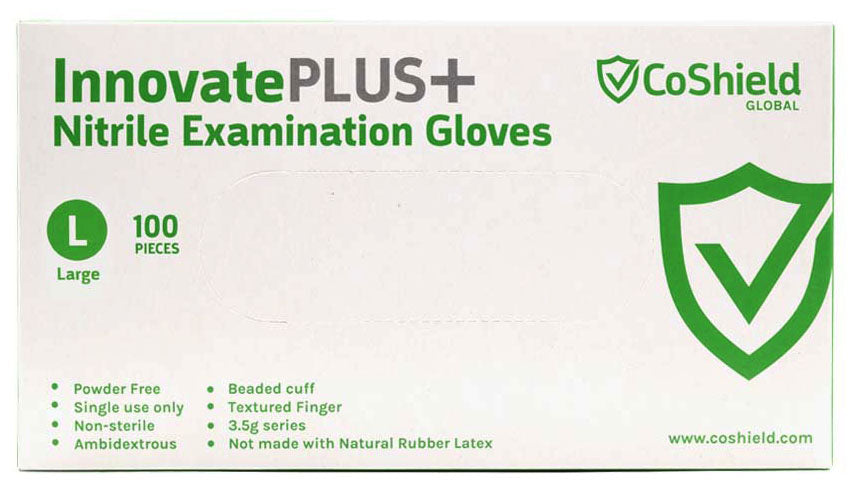 InnovatePLUS Nitrile Examination Gloves (Blue)
