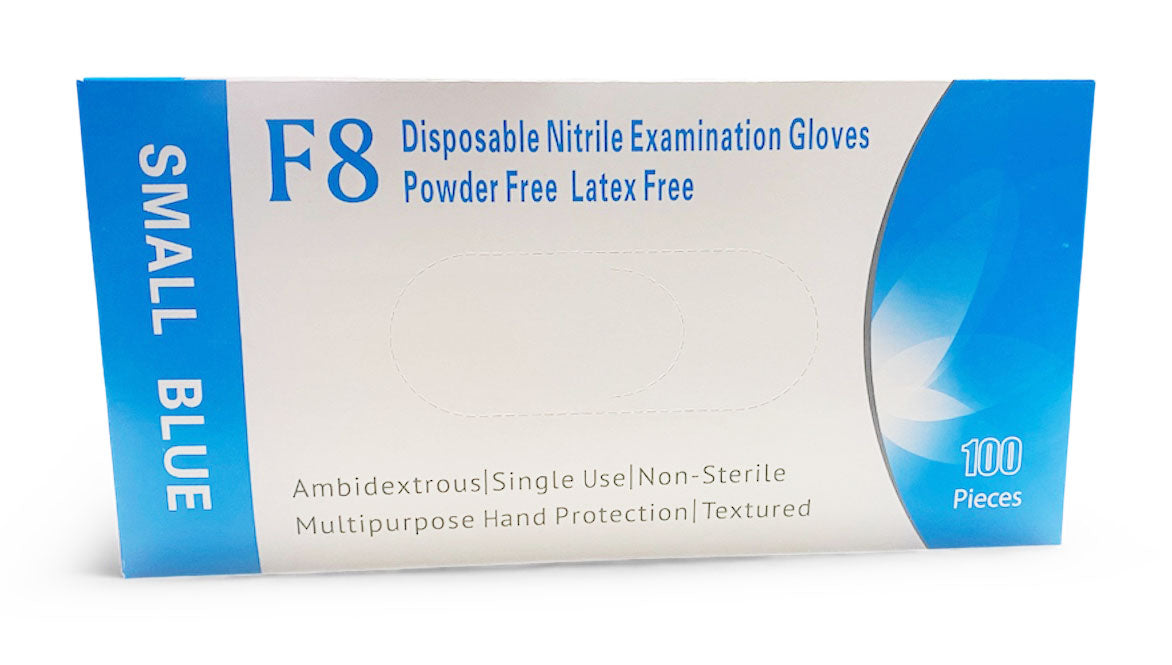Fortun8 Nitrile Examination Gloves (Blue)