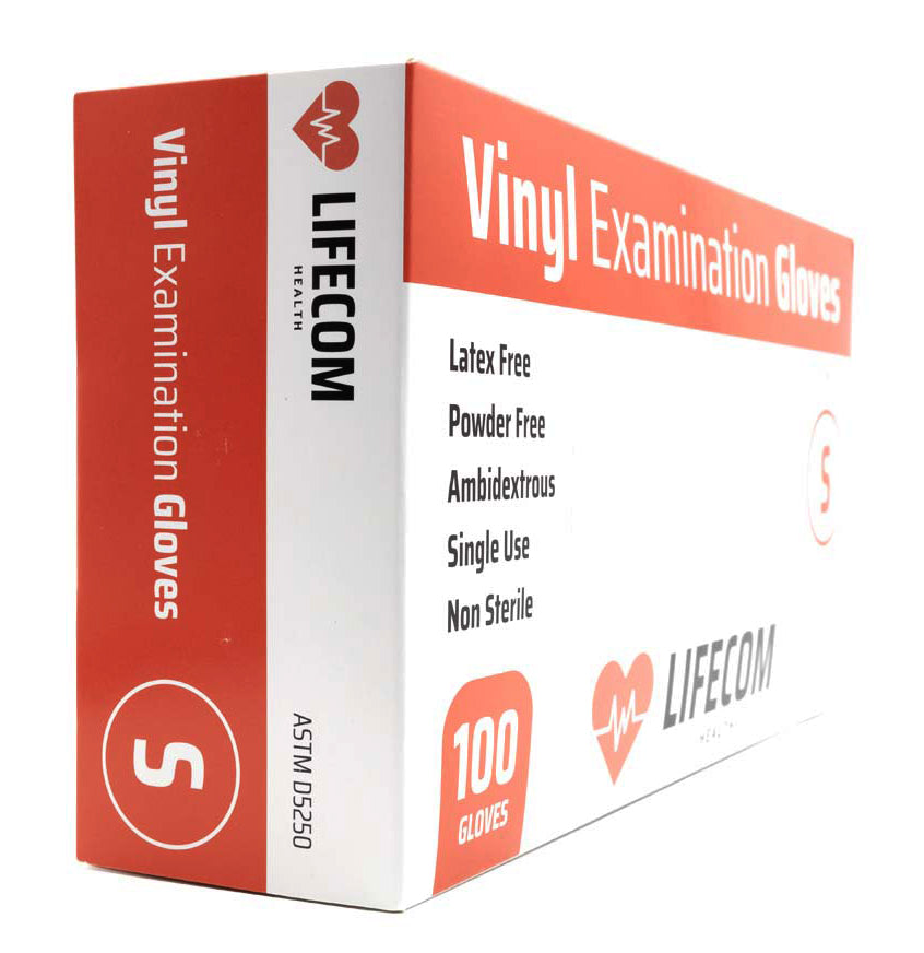 Lifecom Vinyl Examination Gloves (Clear)