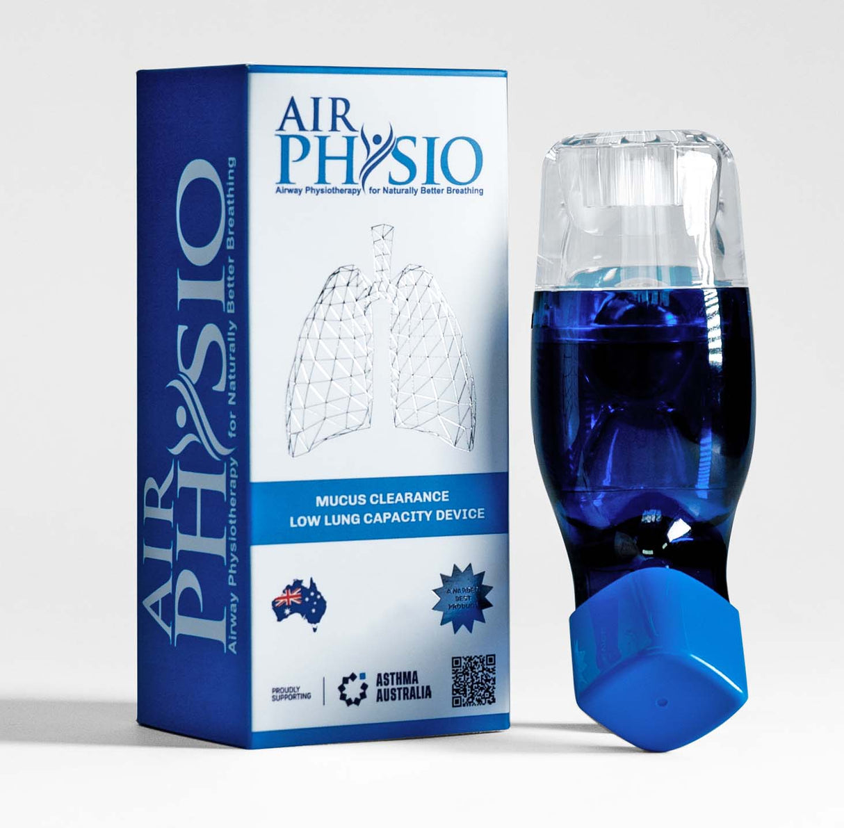 AirPhysio Device for Low Lung Capacity (Blue)