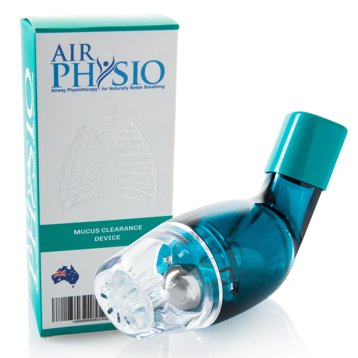 AirPhysio Device for Average Lung Capacity (Teal)