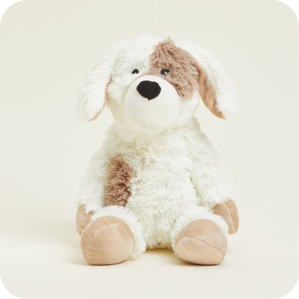 Warmies Cream Sitting Puppy Fully Heatable Soft Toy