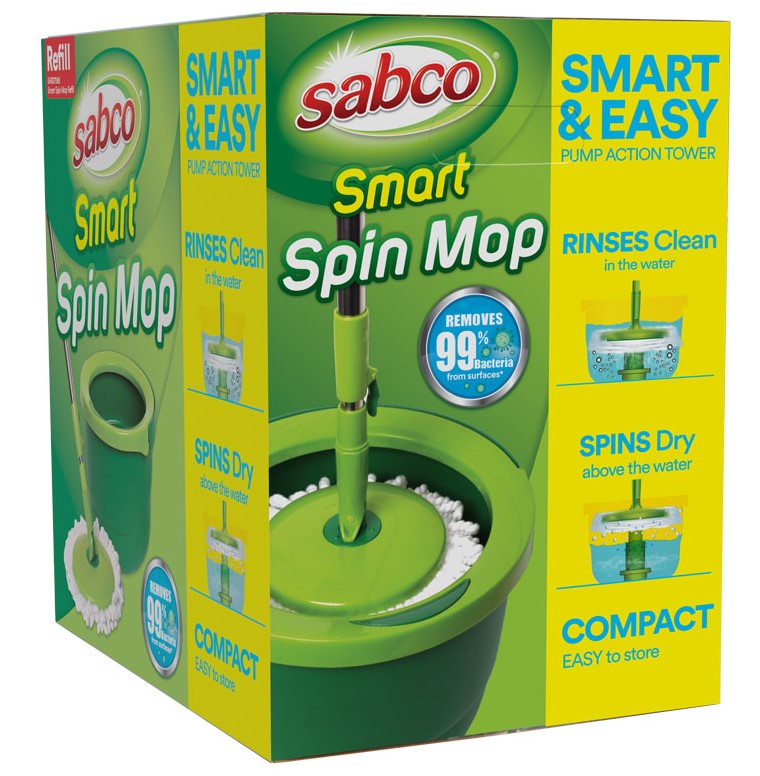 Sabco Smart Spin Mop & Bucket Set