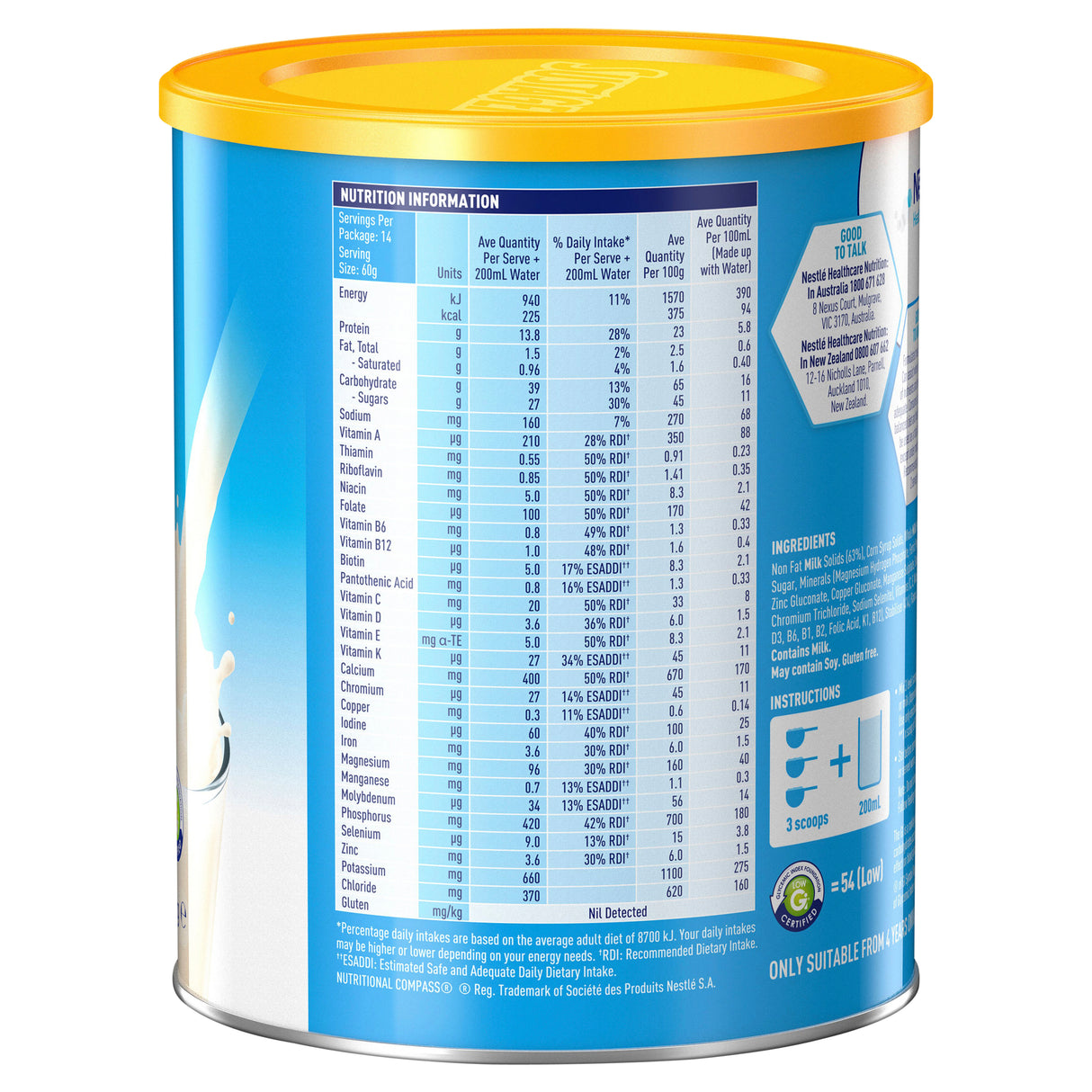 SUSTAGEN Hospital Formula (Vanilla) 840g