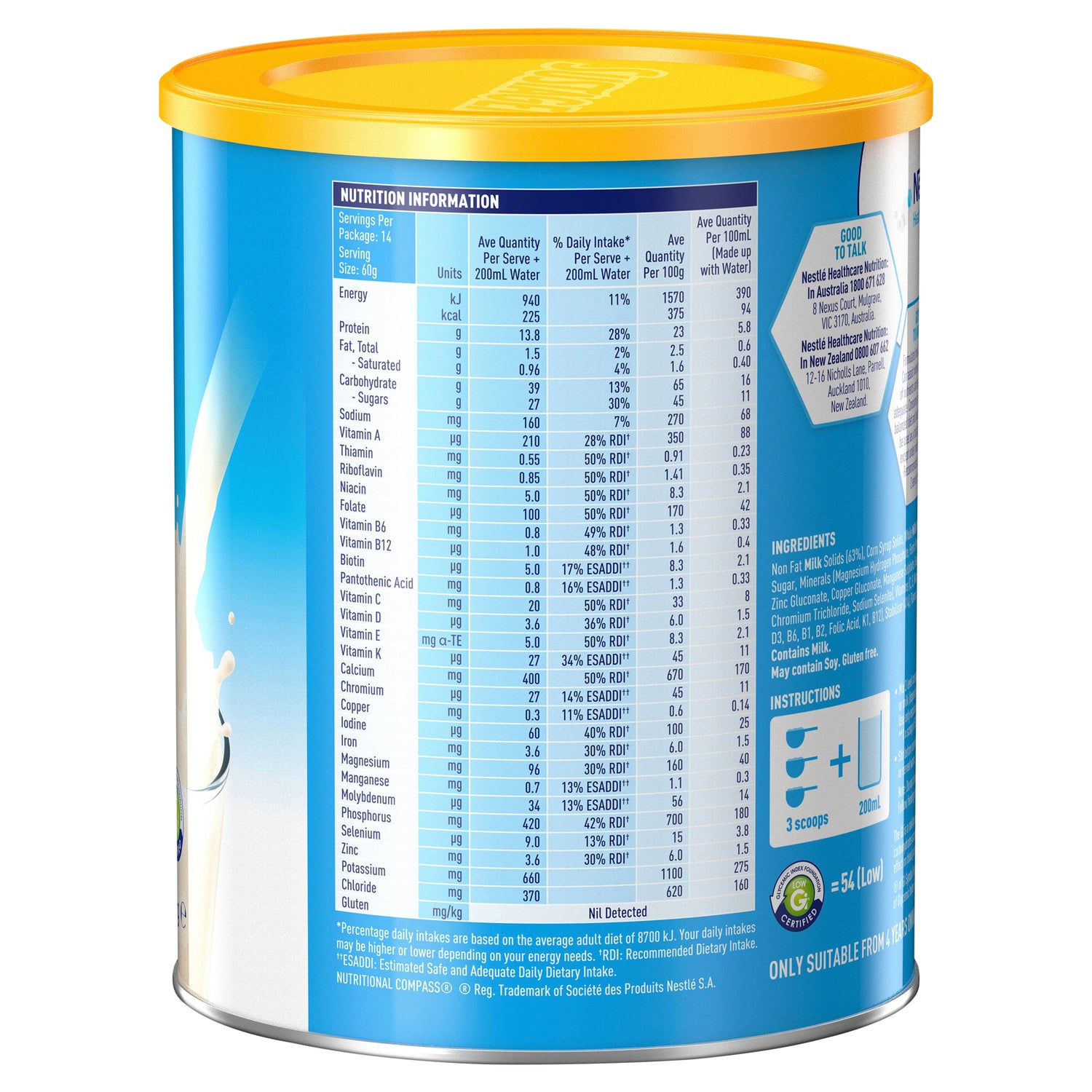 SUSTAGEN Hospital Formula (Vanilla) 840g