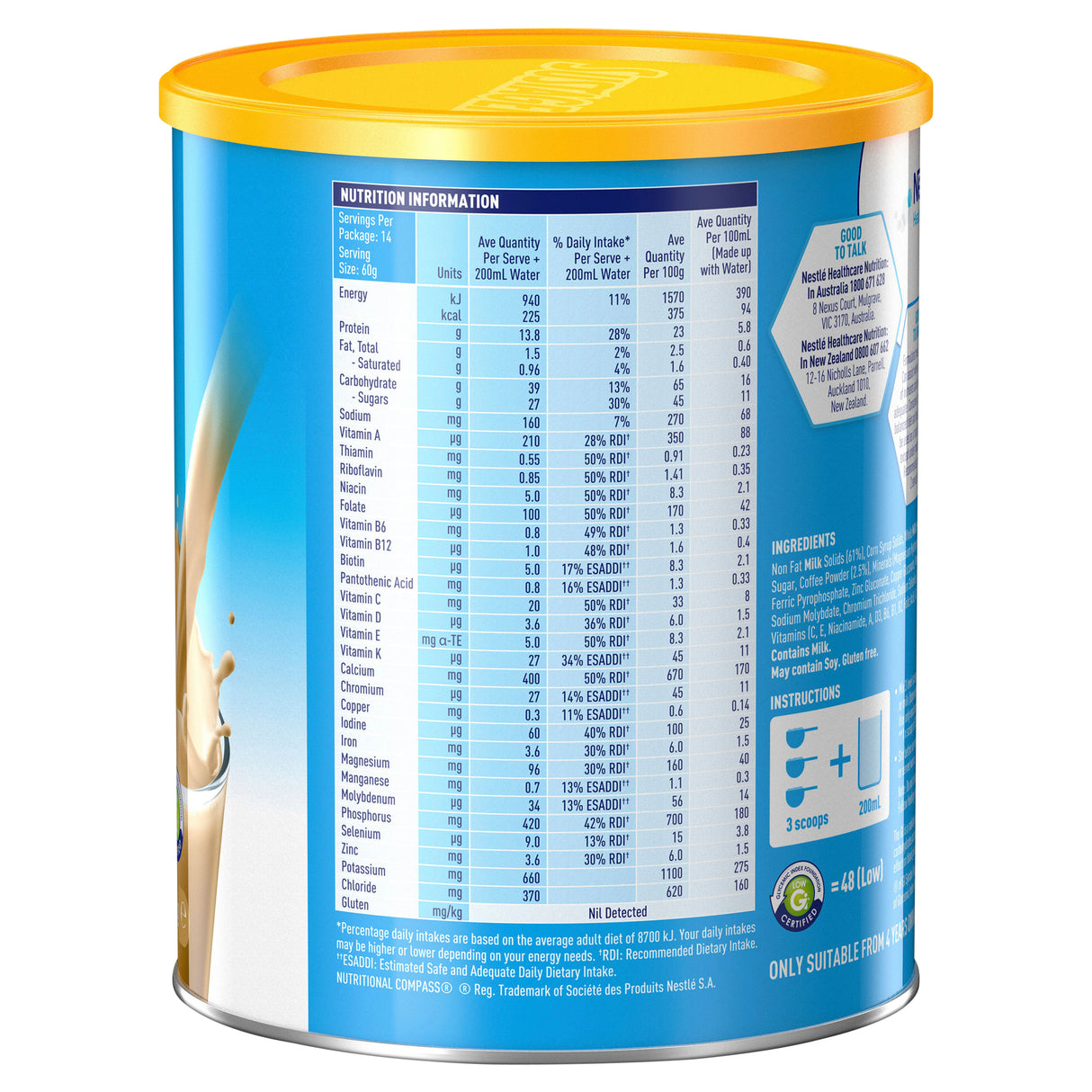 SUSTAGEN Hospital Formula (Coffee) 840g