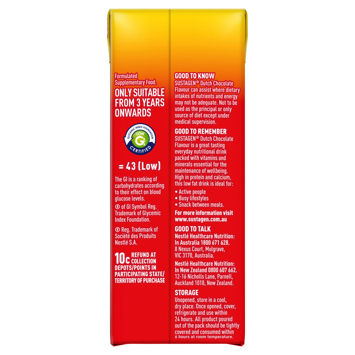 SUSTAGEN Ready to Drink (Dutch Chocolate) 250mL