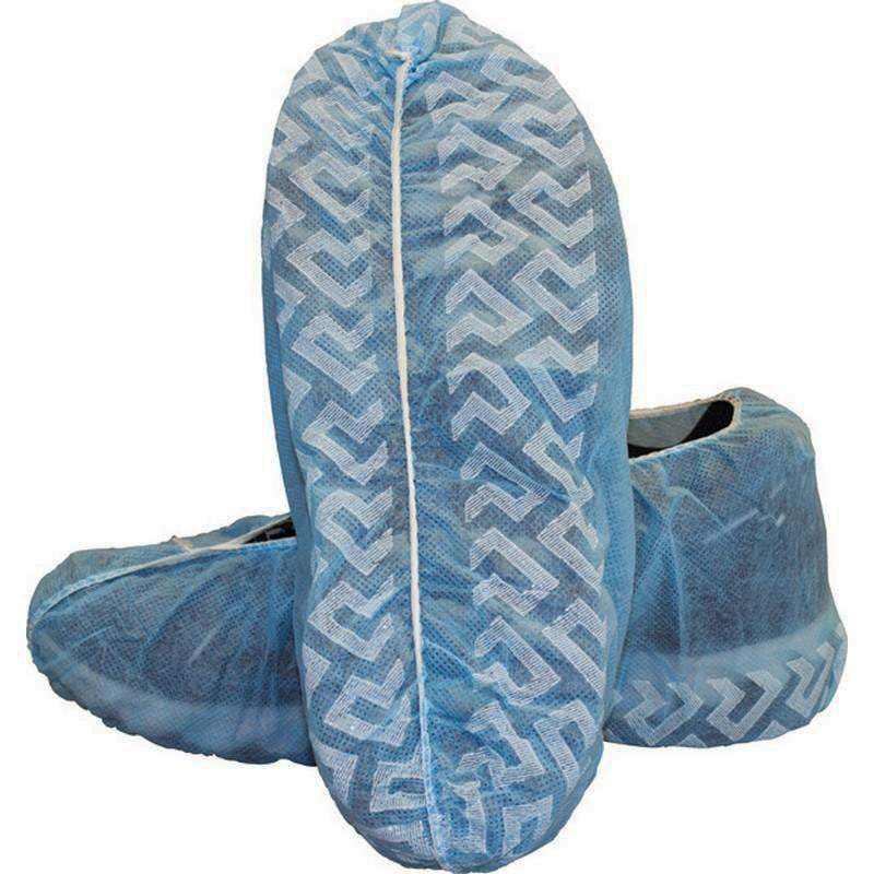 Disposable PP Non-Slip Shoe Covers (Blue) - 50 pairs
