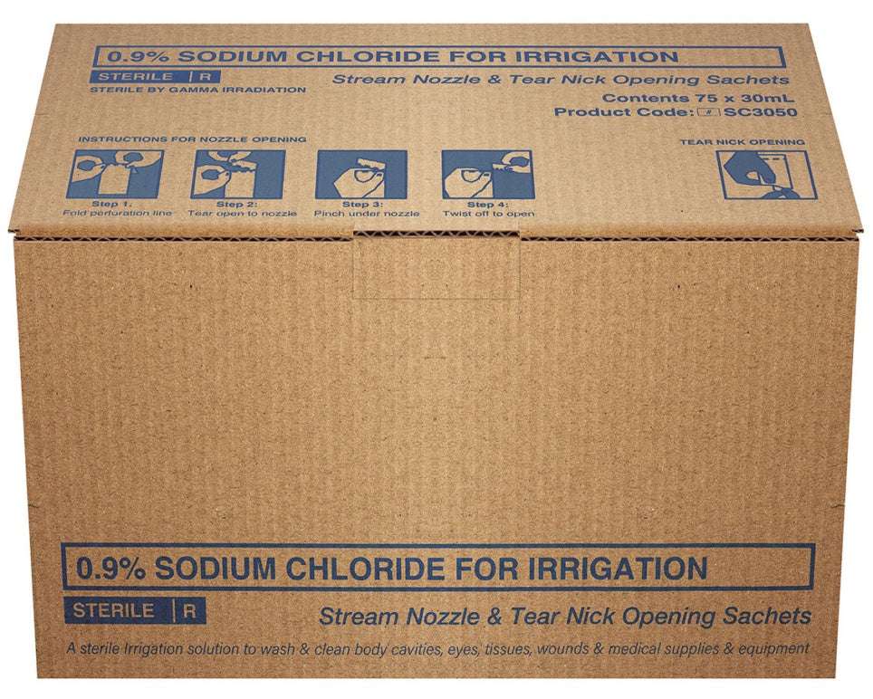 Briemar Sodium Chloride 0.9% Saline Irrigation solution sachet - 30ml