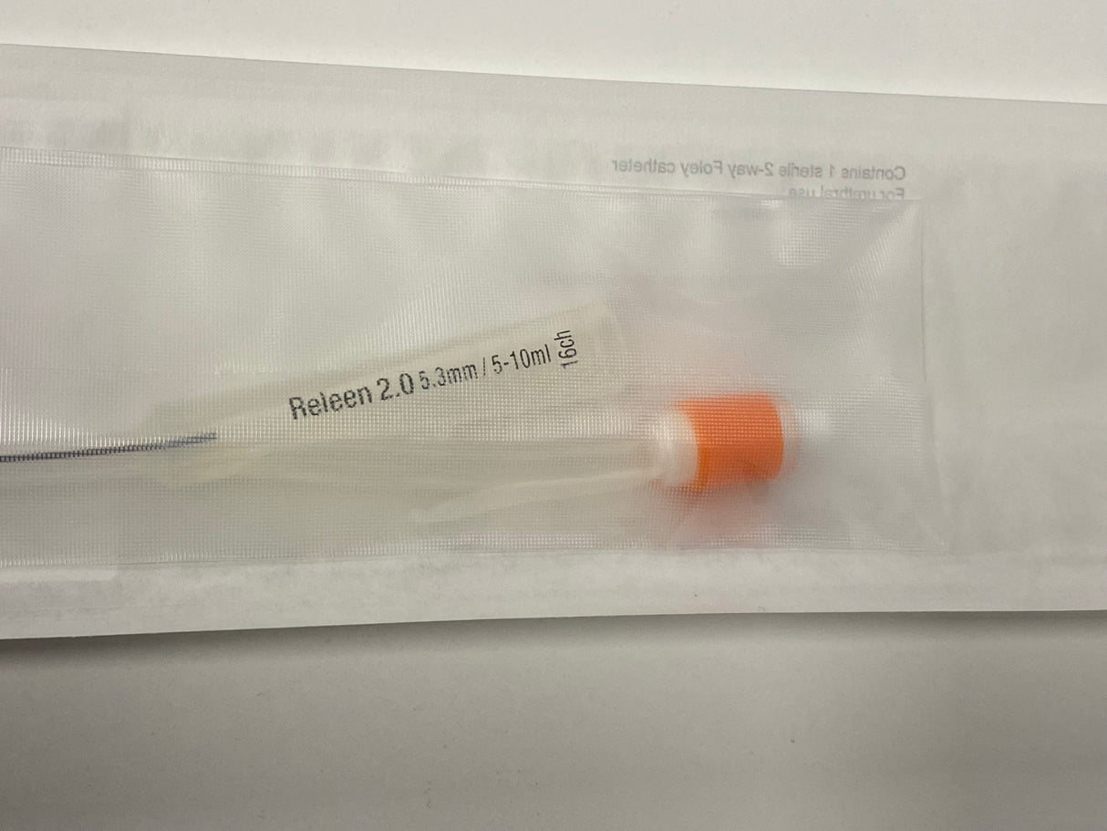 Releen Inline 2.0 Cath Female Foley Rnd Silicone 20cm - 16Ch