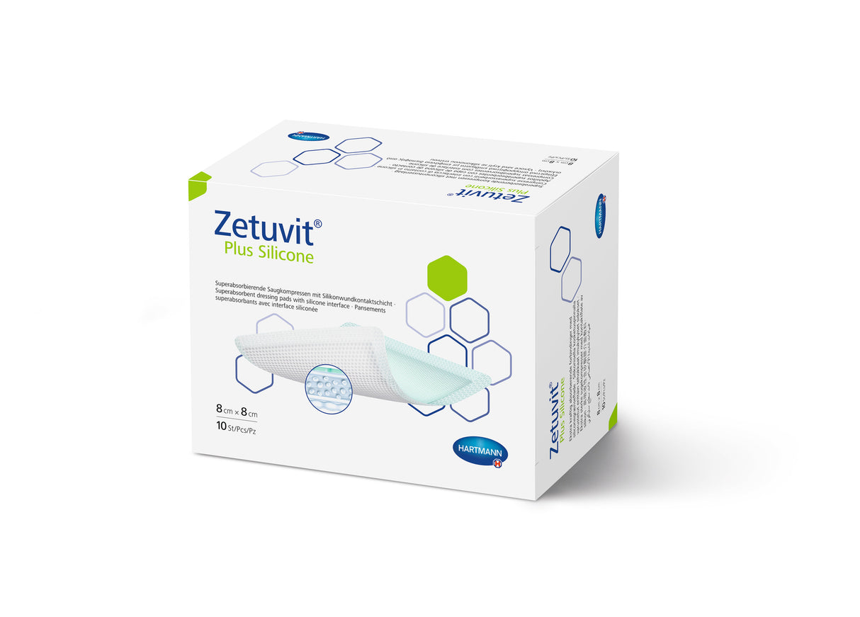 Zetuvit Plus Silicone Non-Bordered Dressing
