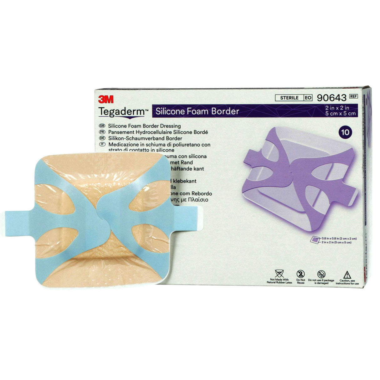 Tegaderm Silicone Foam Border Dressing