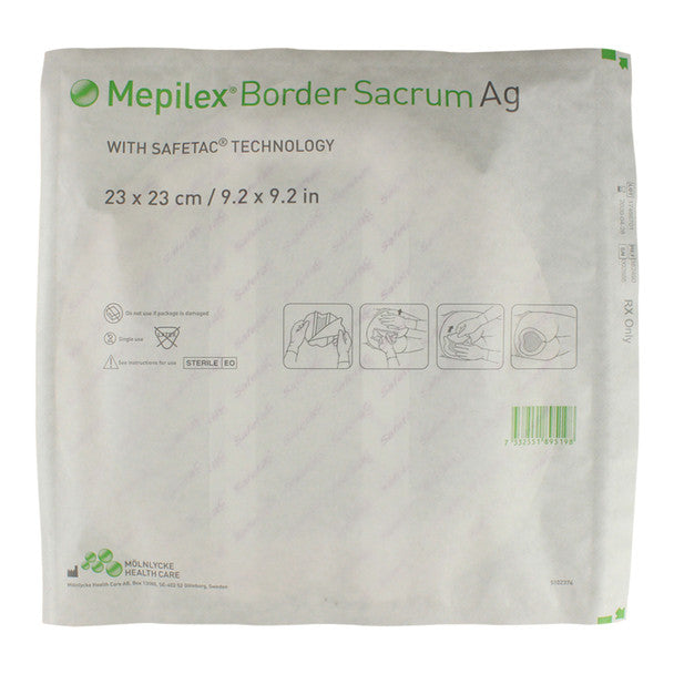 Mepilex Ag Bordered Antimicrobial Foam Dressing