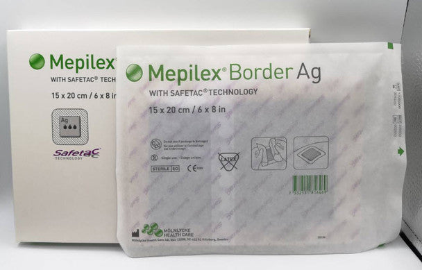 Mepilex Ag Bordered Antimicrobial Foam Dressing