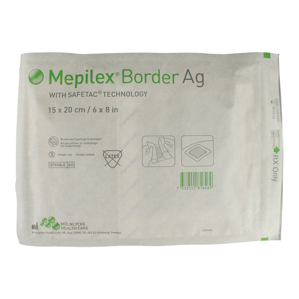 Mepilex Ag Bordered Antimicrobial Foam Dressing
