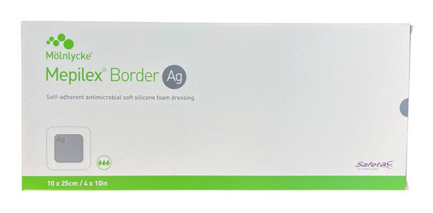 Mepilex Ag Bordered Antimicrobial Foam Dressing