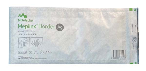Mepilex Ag Bordered Antimicrobial Foam Dressing
