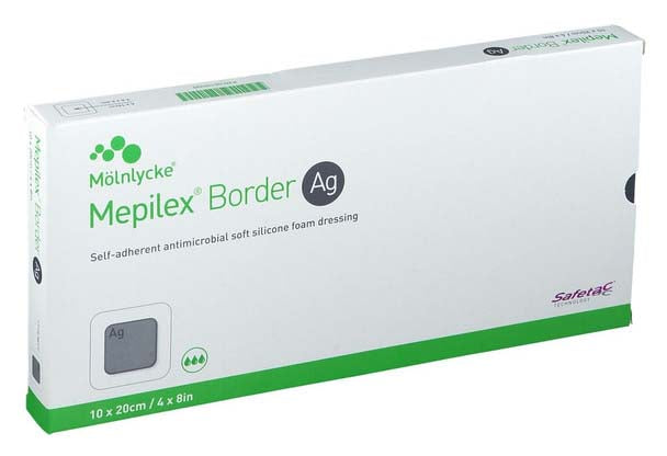 Mepilex Ag Bordered Antimicrobial Foam Dressing