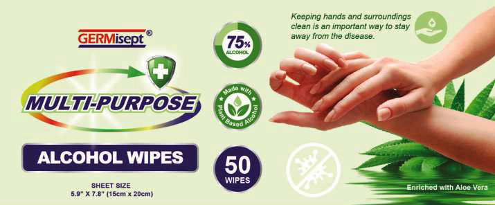 Lifecom Multi-Purpose Alcohol Surface Wipes
