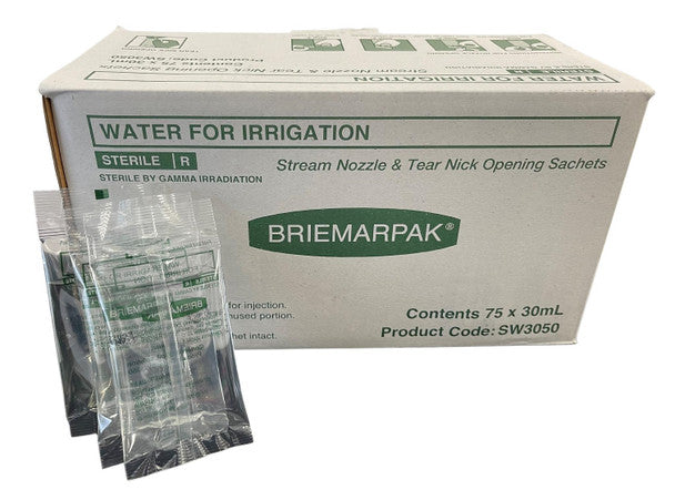 Briemar Sterile Water for Irrigation Sachet - 30ml