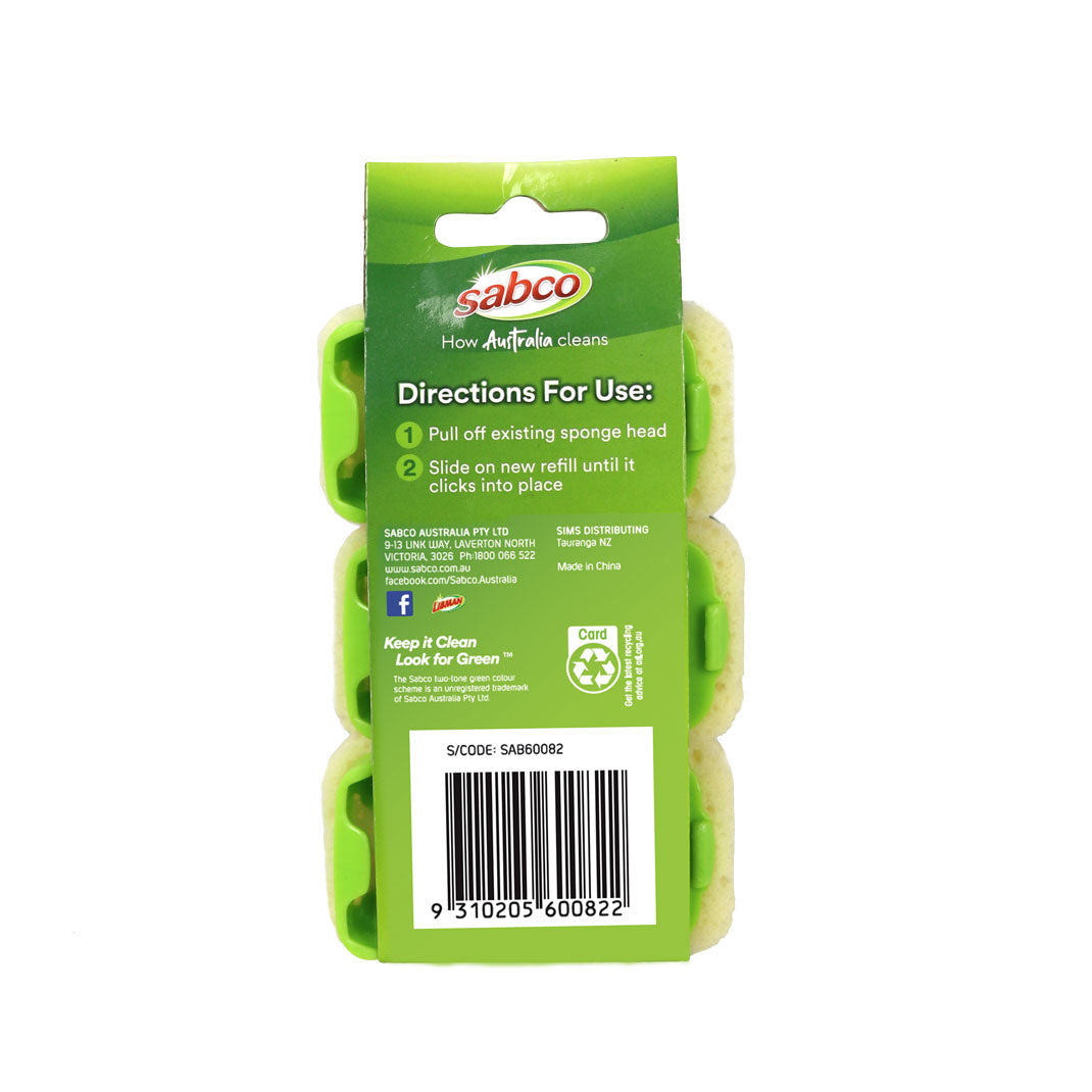 Sabco Save n' Shine Trigger Dish Sponge Refill - 3 Pack