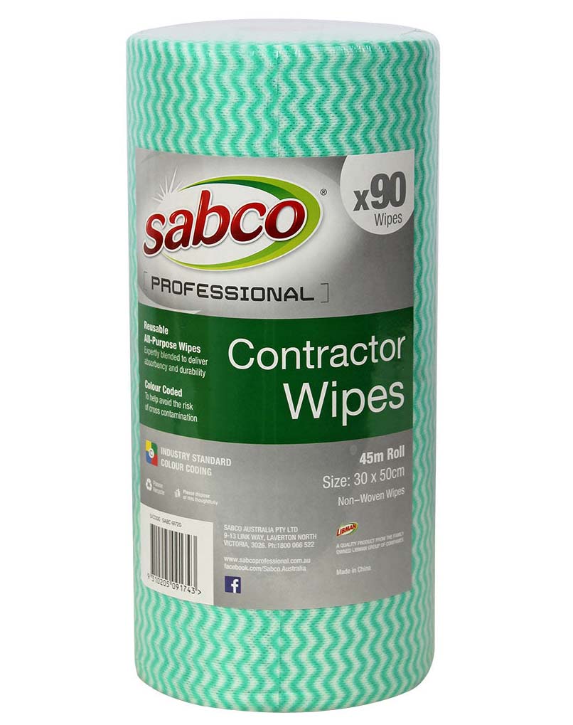Sabco Contractor Commercial Wipes HACCP 90 sheets