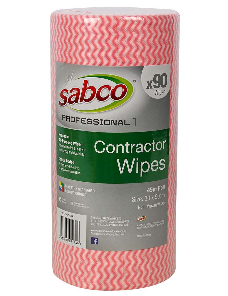 Sabco Contractor Commercial Wipes HACCP 90 sheets
