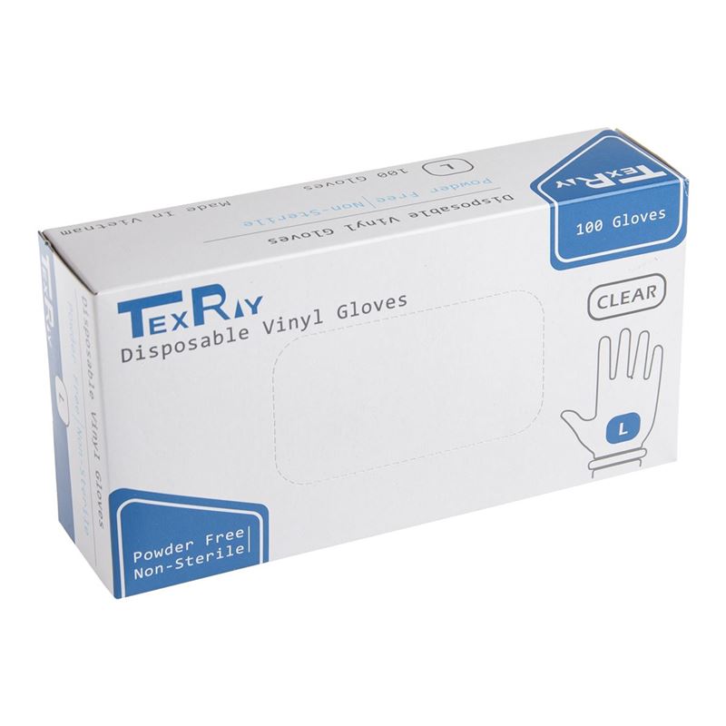 TexRay Vinyl Gloves Clear