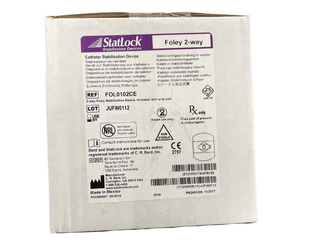 Large Foley Statlock StatLock Foley 2-way Catheter Stabilisation Device – Mable Direct