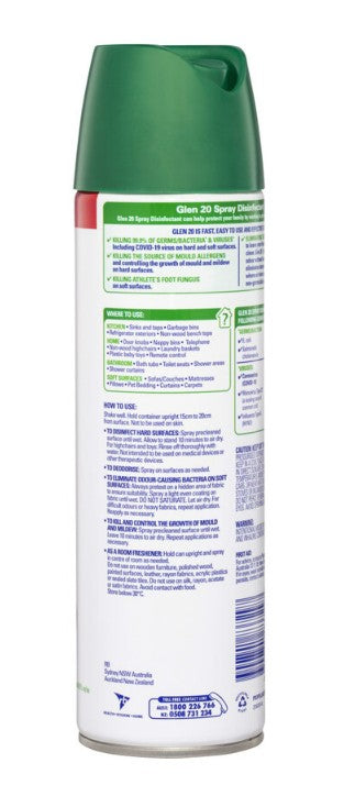 Glen 20 Anti-Bacterial Disinfectant Spray Original - 375g