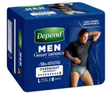 Depend Night Defence Pants (Men) - Large - 8 Pack