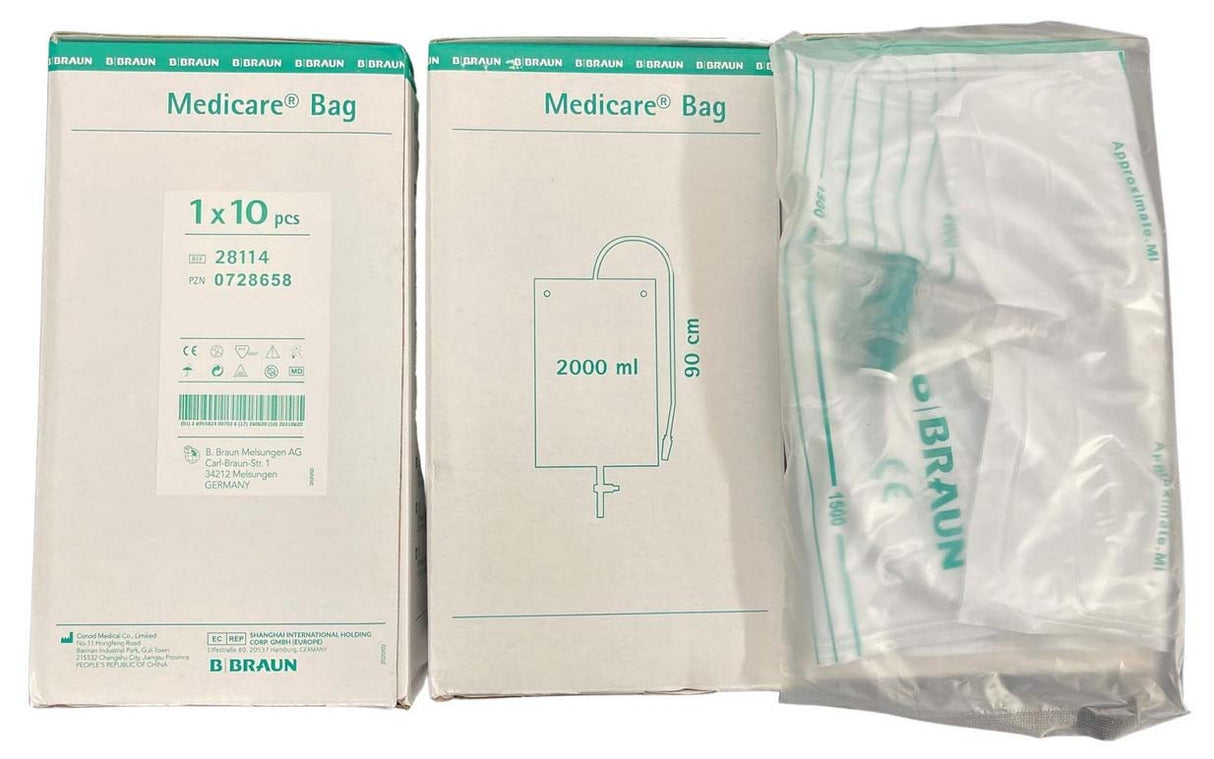 Medicare Drainage Bag 2000ml (Non-Sterile) 90cm Tube - T-Tap