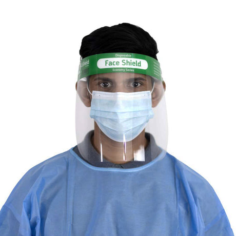 CoShield Disposable Face Shields (Green) - 10 pack