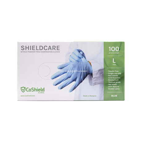 Shieldcare Nitrile Examination Gloves (Blue)