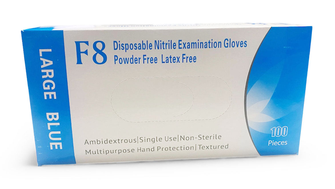 Fortun8 Nitrile Examination Gloves (Blue)
