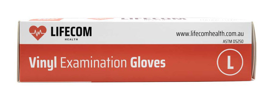 Lifecom Vinyl Examination Gloves (Clear)