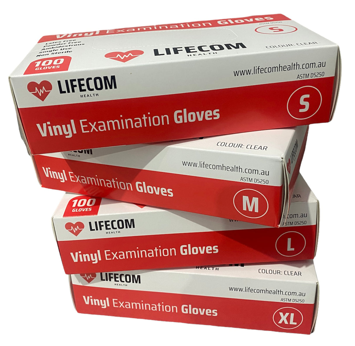 Lifecom Vinyl Examination Gloves (Clear)